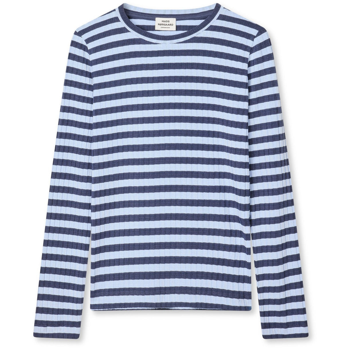 Mads Nørgaard Parisian Nigth/Cashmere Blå 5X5 Classic Stripe Talika Topp