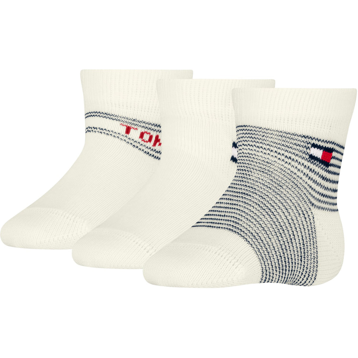 Tommy Hilfiger Tommy Original Baby Sokker 3-Pakning Gaveeske Stripe