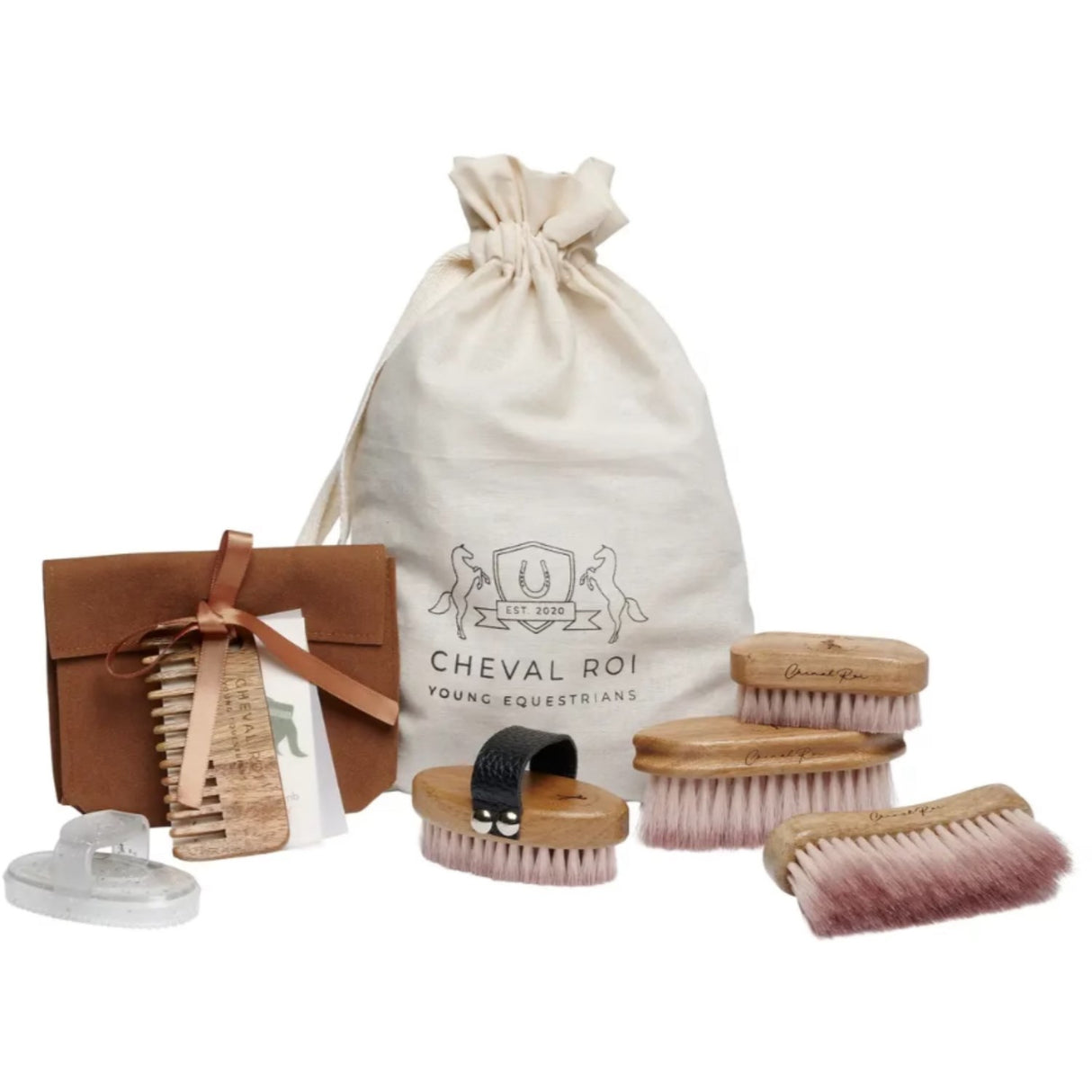 Cheval Roi Hobby Hest Stell Sett Hvit Regnbue