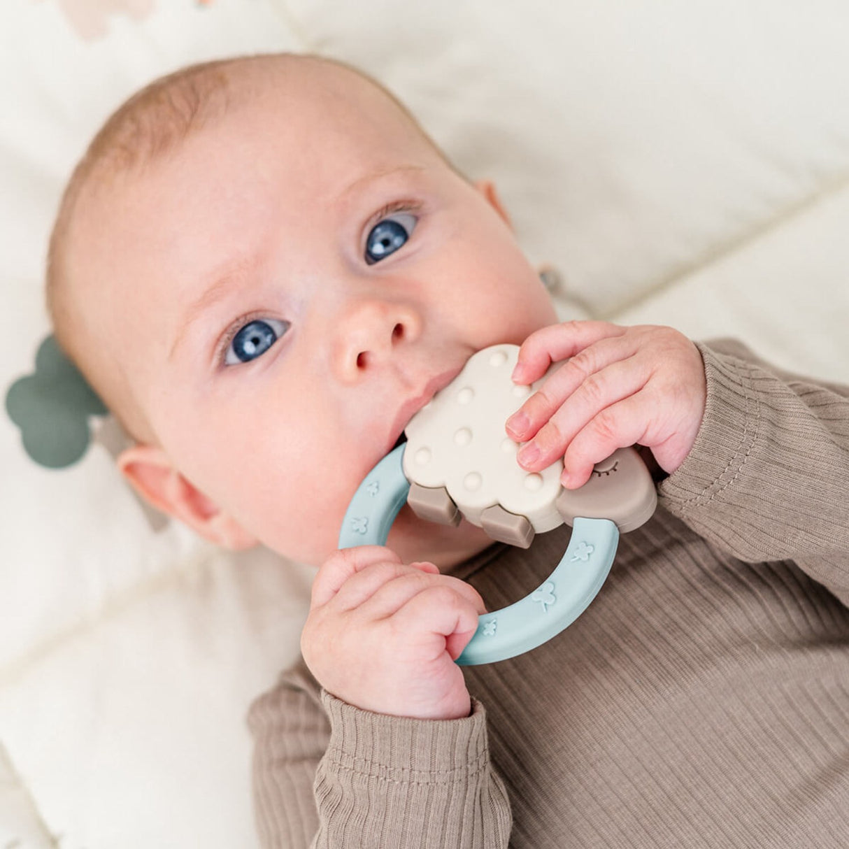 DonebyDeer Blue Teether Sheepy