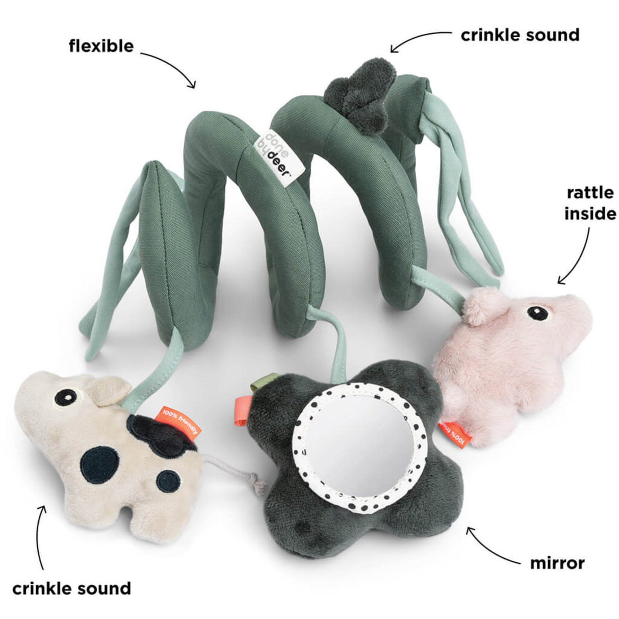 DonebyDeer Green Activity Spiral Tiny farm