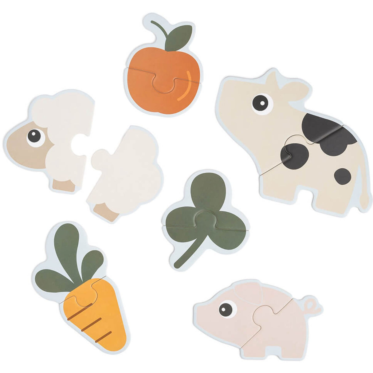 DonebyDeer Color Mix Første puslespill Tiny farm