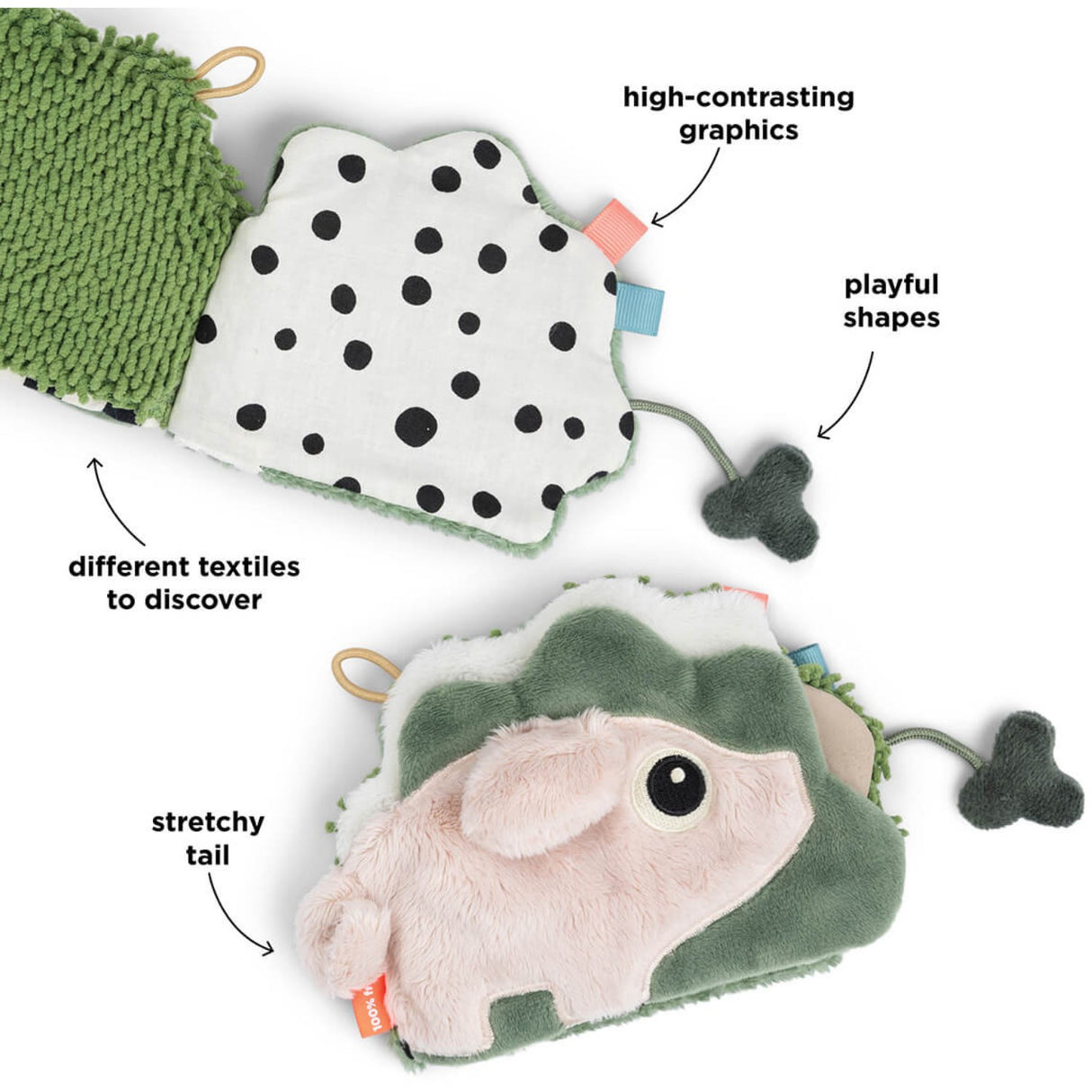 DonebyDeer Fargemiks Sensorisk Baby Aktivitetsbok Tiny Farm