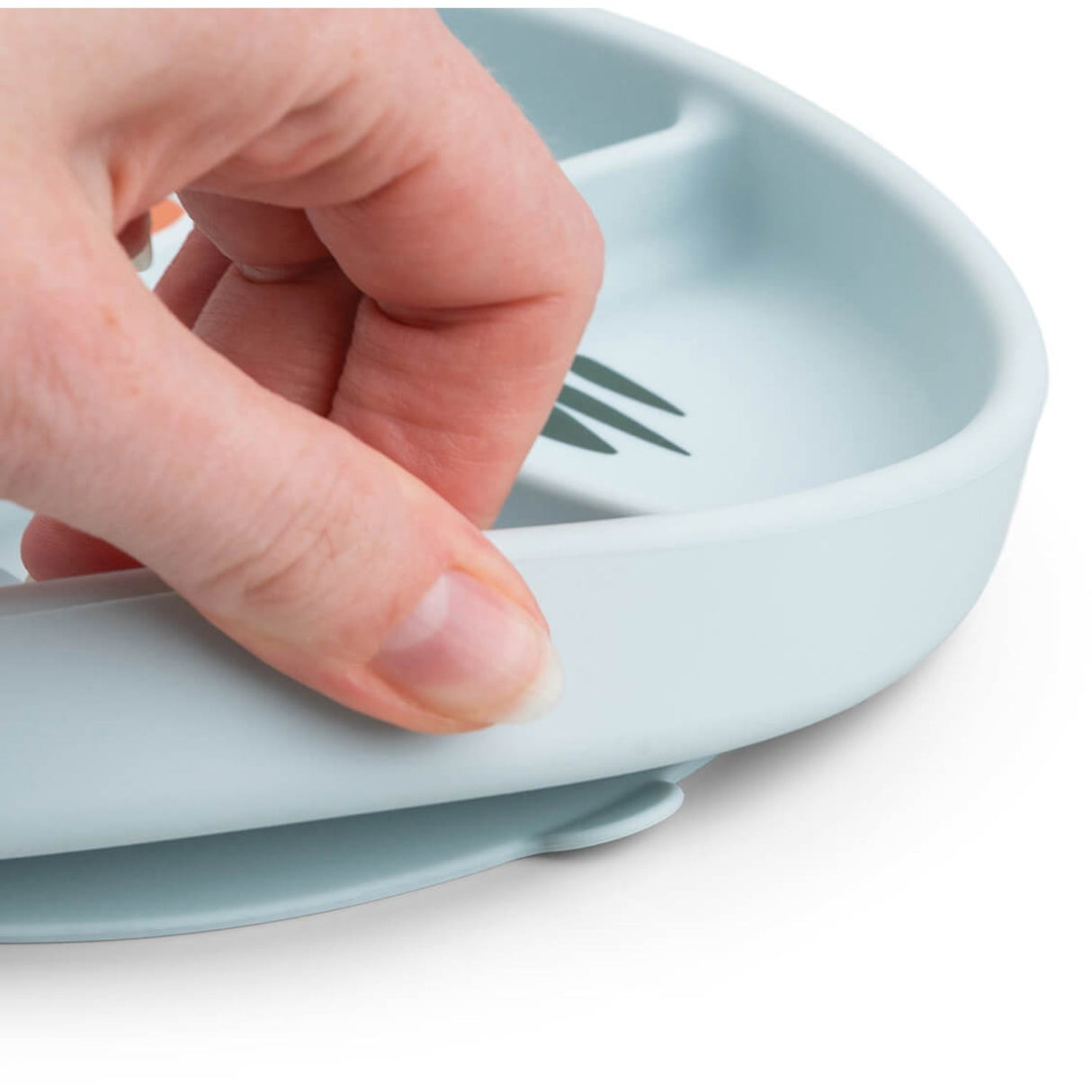 DonebyDeer Blue Stick&Stay Divided Plate Lekeplass