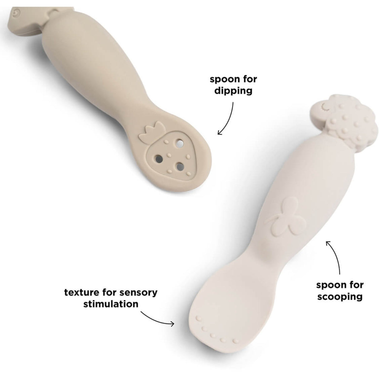 DonebyDeer Sand Learning Spoon Sett Tiny farm
