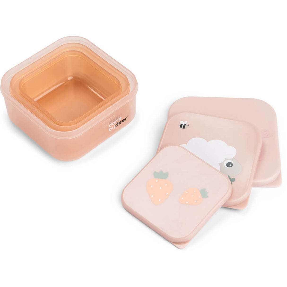 DonebyDeer Powder Snack Box Sett med 3 Liten gård