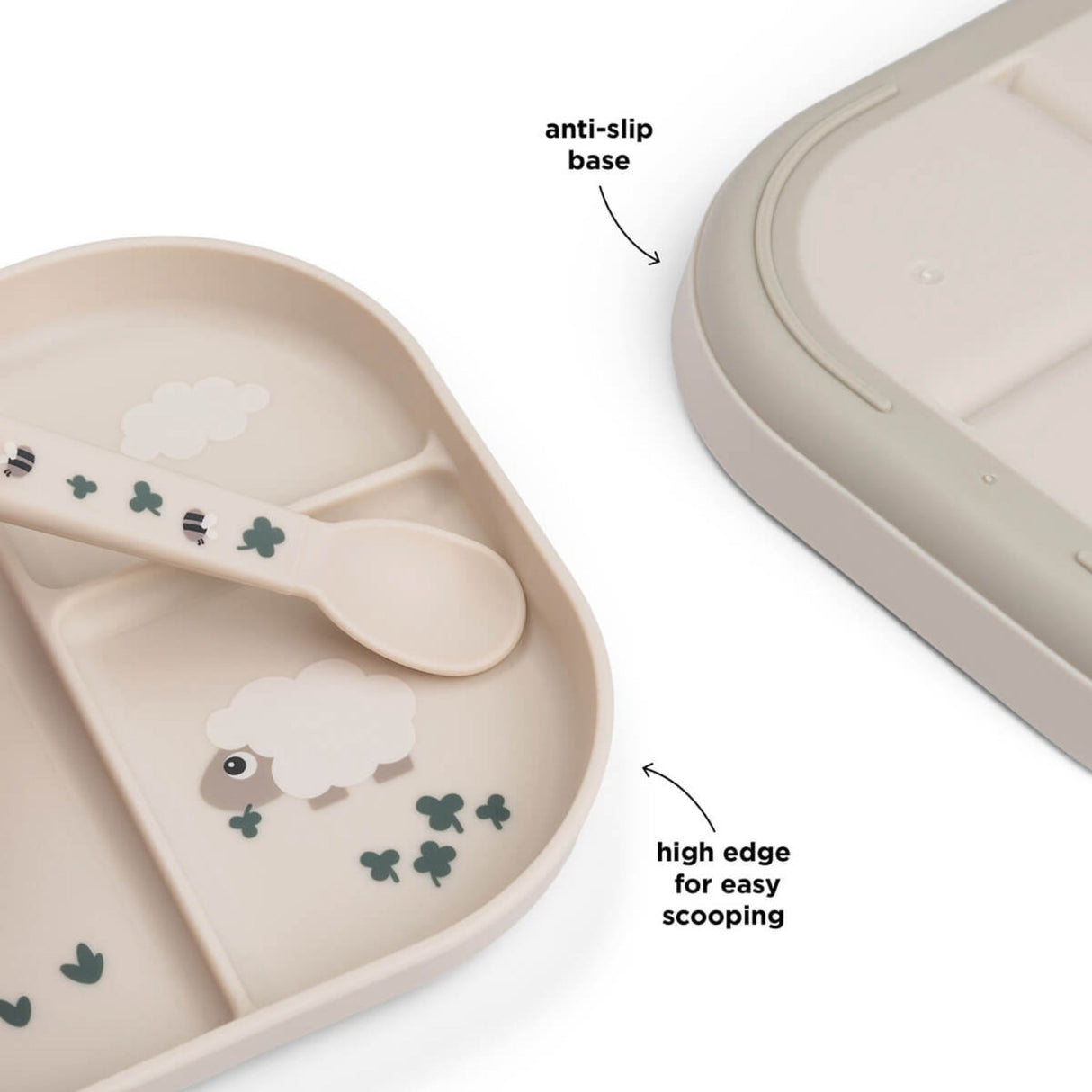 DonebyDeer Sand Foodie Delt tallerken Tiny farm