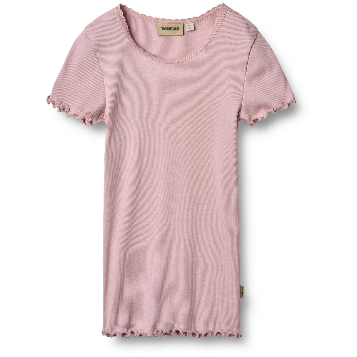 Wheat Lavender Mist Rib T-Skjorte S/S Katie