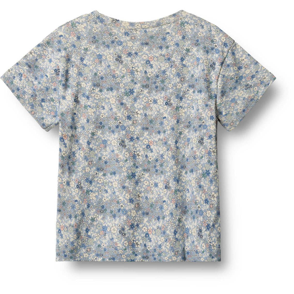 Wheat Blue Summer Flowers T-Skjorte S/S Ella