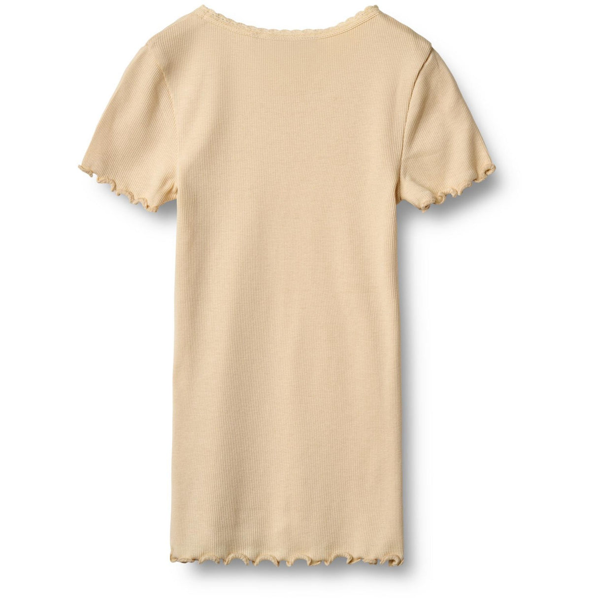 Wheat Macadamia Rib T-Skjorte S/S Katie