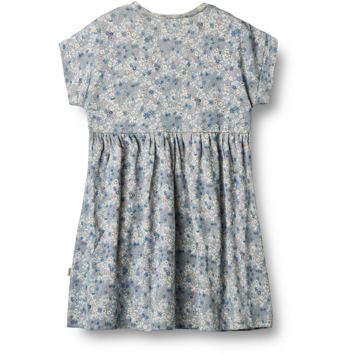 Wheat Blue Summer Flowers Jersey Kjole S/S Emilie