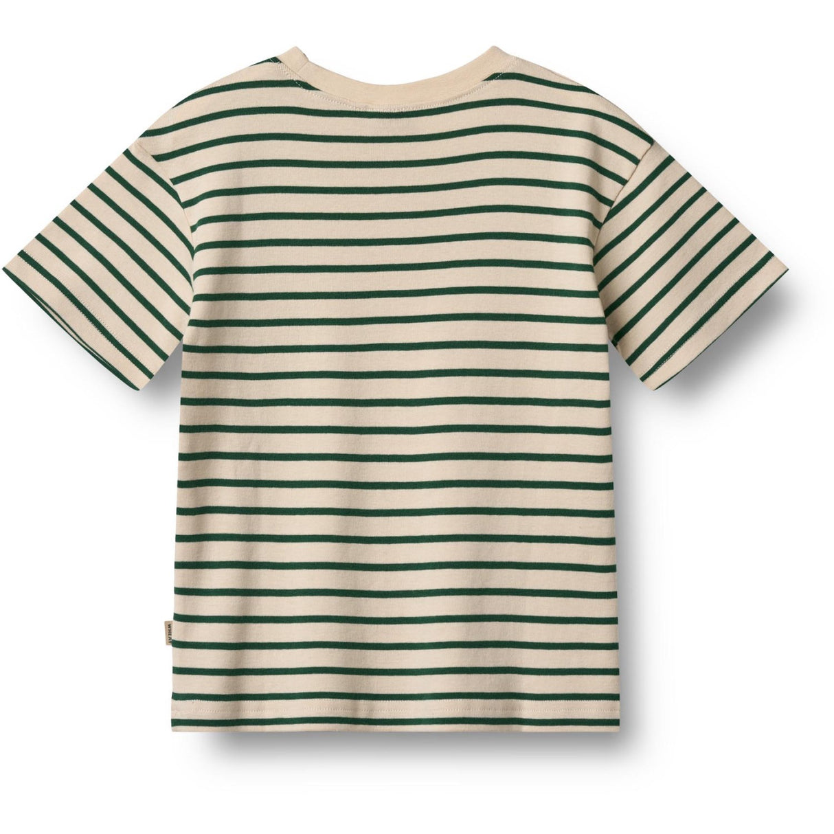 Wheat Green Stripe T-Skjorte S/S Fabian