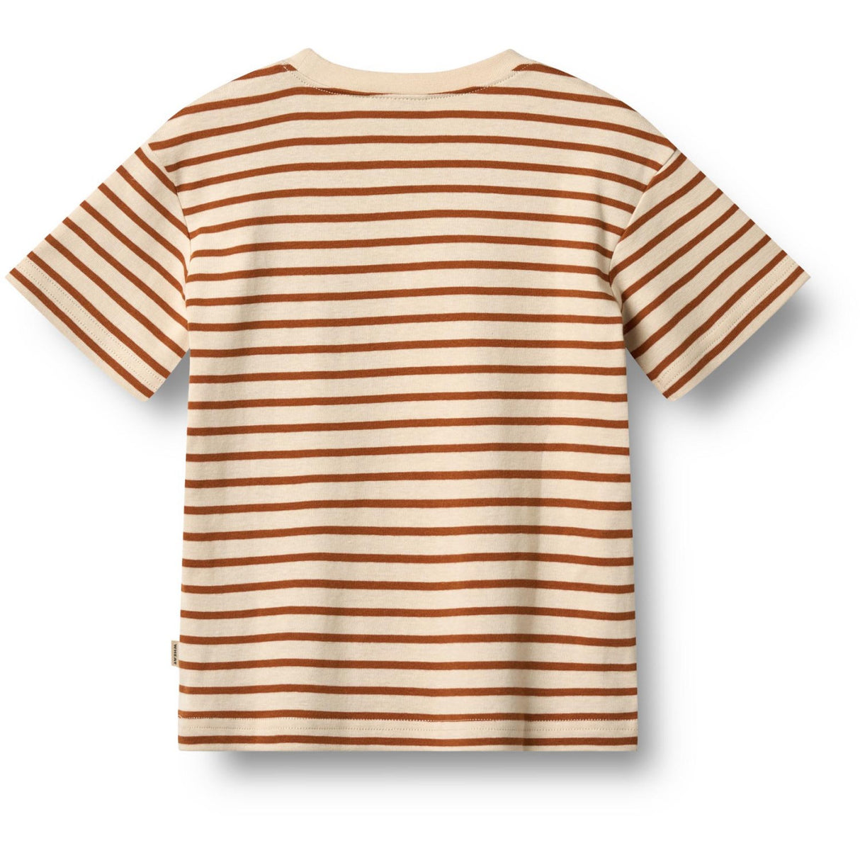 Wheat Warm Caramel Stripe T-Skjorte S/S Fabian