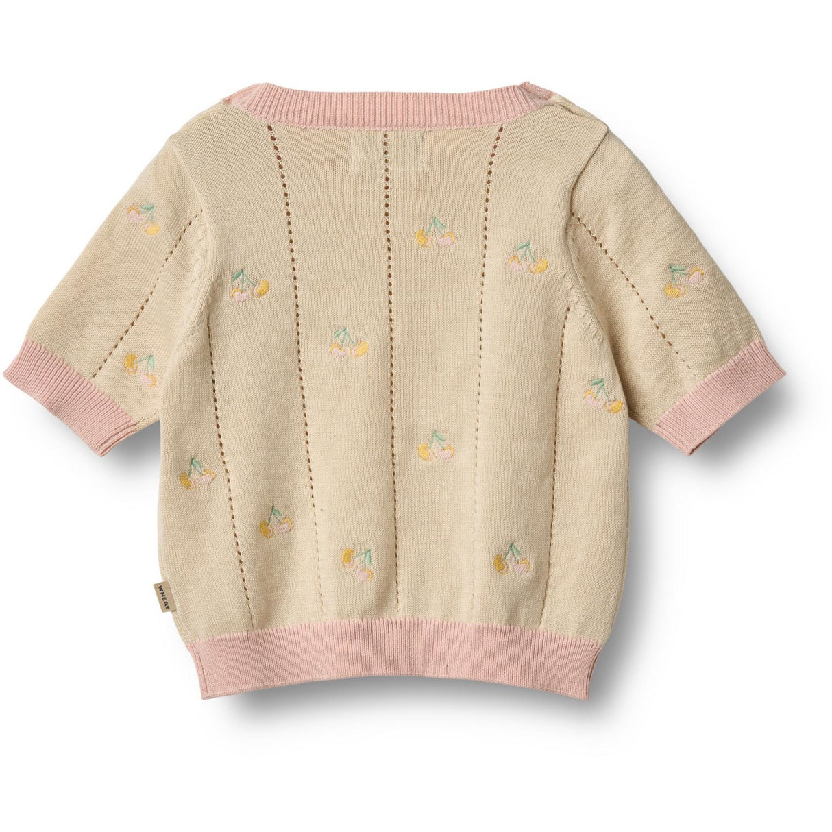 Wheat Sandshell Strikk Topp S/S Malvina