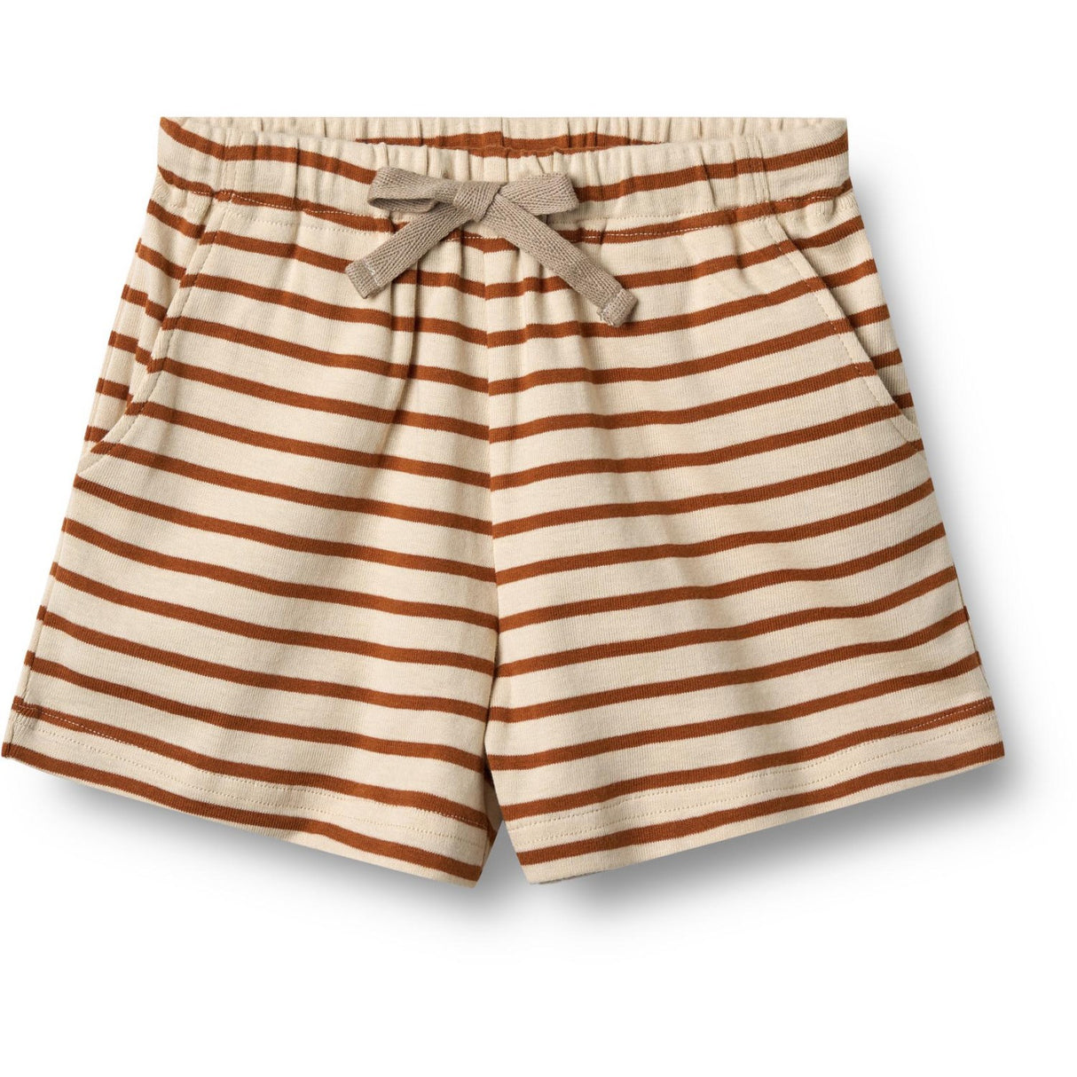 Wheat Warm Caramel Stripe Jersey Shorts Kalle