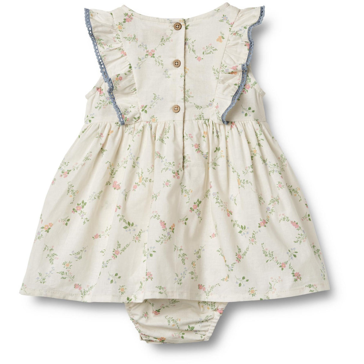 Wheat Ivory Checked Flowers Bodykjole Lace Sofia