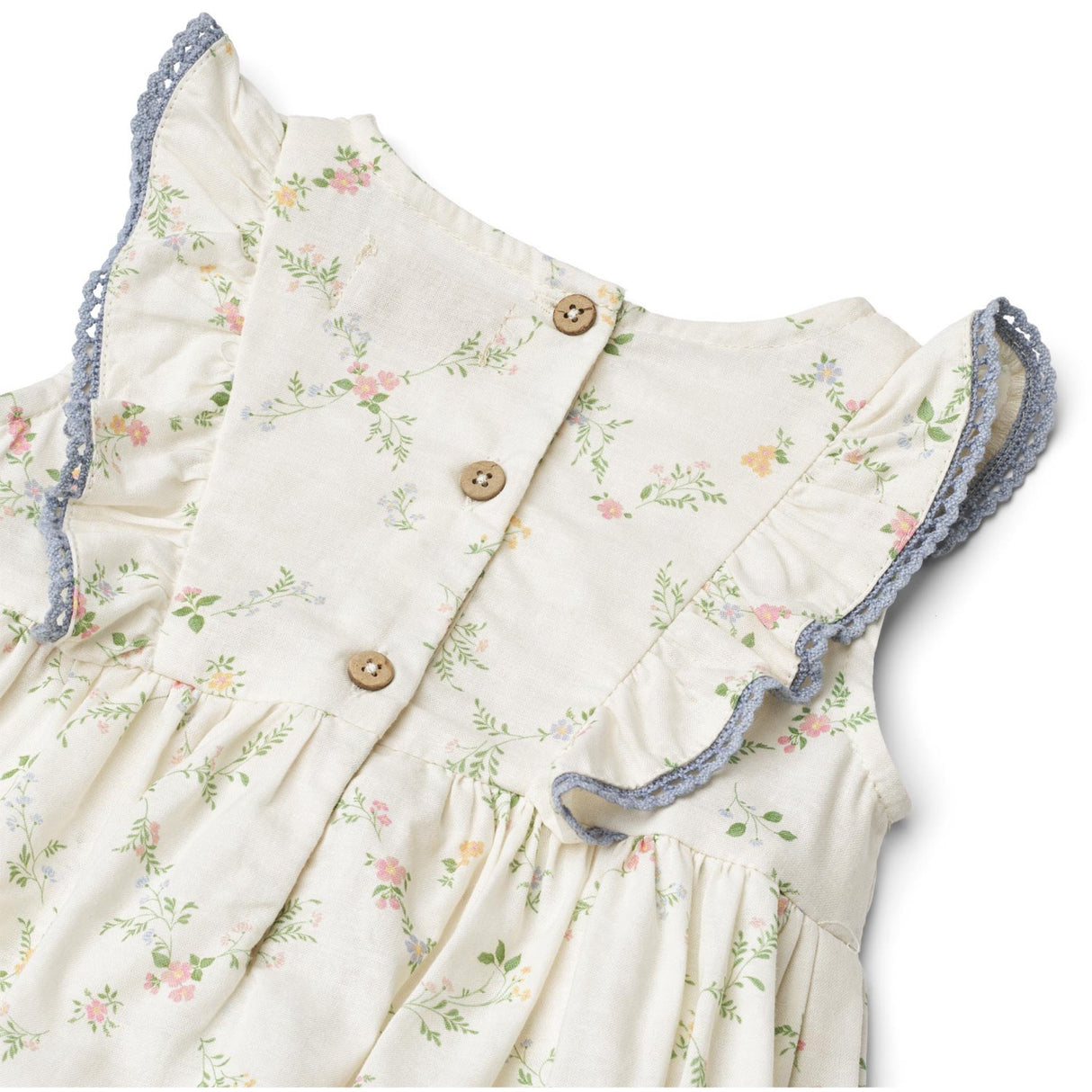 Wheat Ivory Checked Flowers Bodykjole Lace Sofia