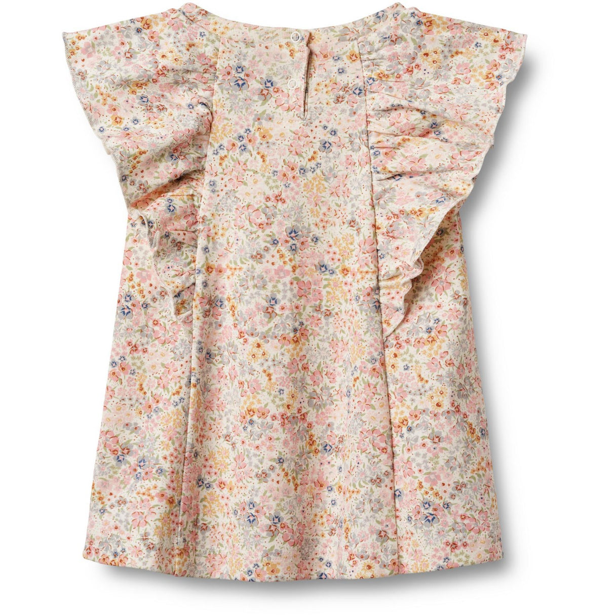 Wheat Bright Flowers Jersey Kjole Ruffle Shirley