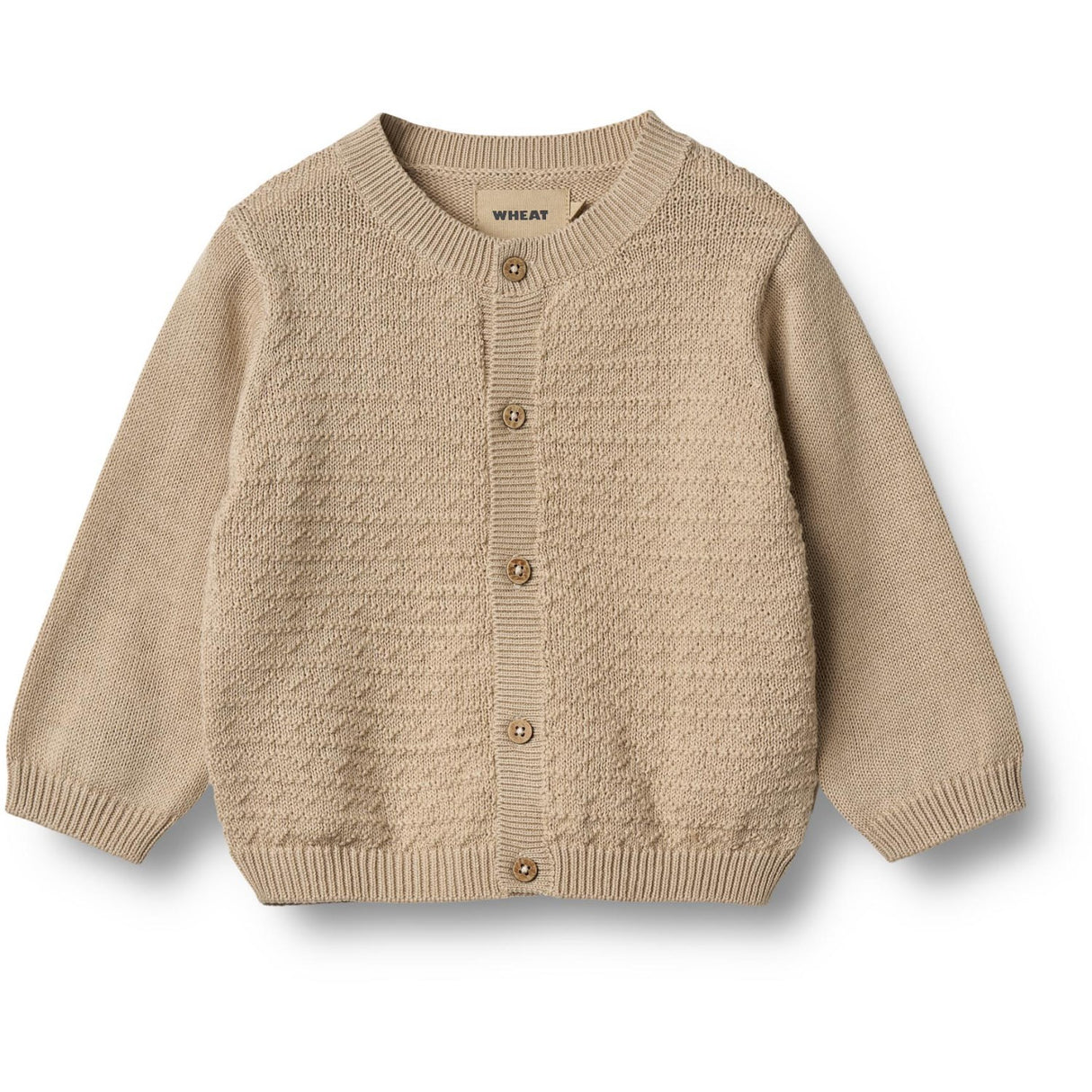 Wheat Soft Sand Strikk Cardigan Bjørn