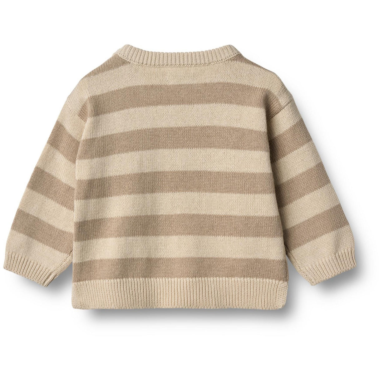 Wheat Beige Stripe Strikk Pullover Morgan
