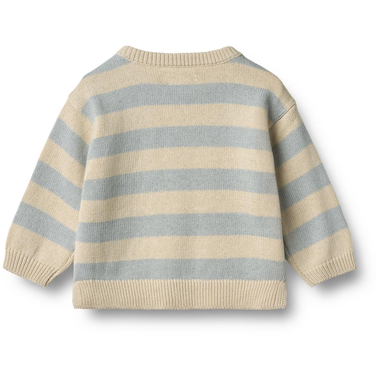 Wheat Blue Stripe Strikk Pullover Morgan
