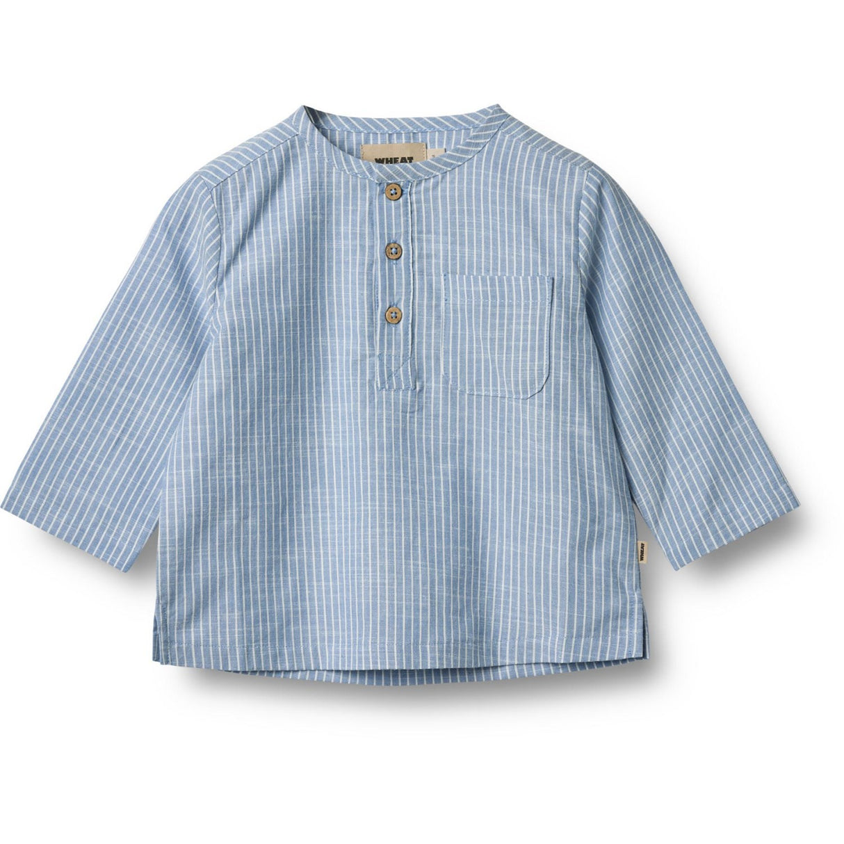 Wheat Blue Stripe Skjorte Bjørk