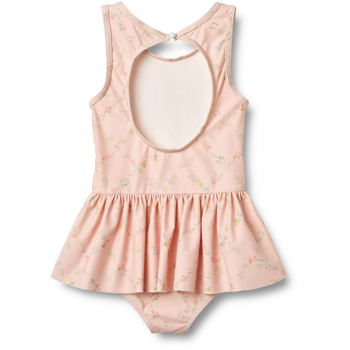 Wheat Powder Checked Flowers Badedrakt Erna