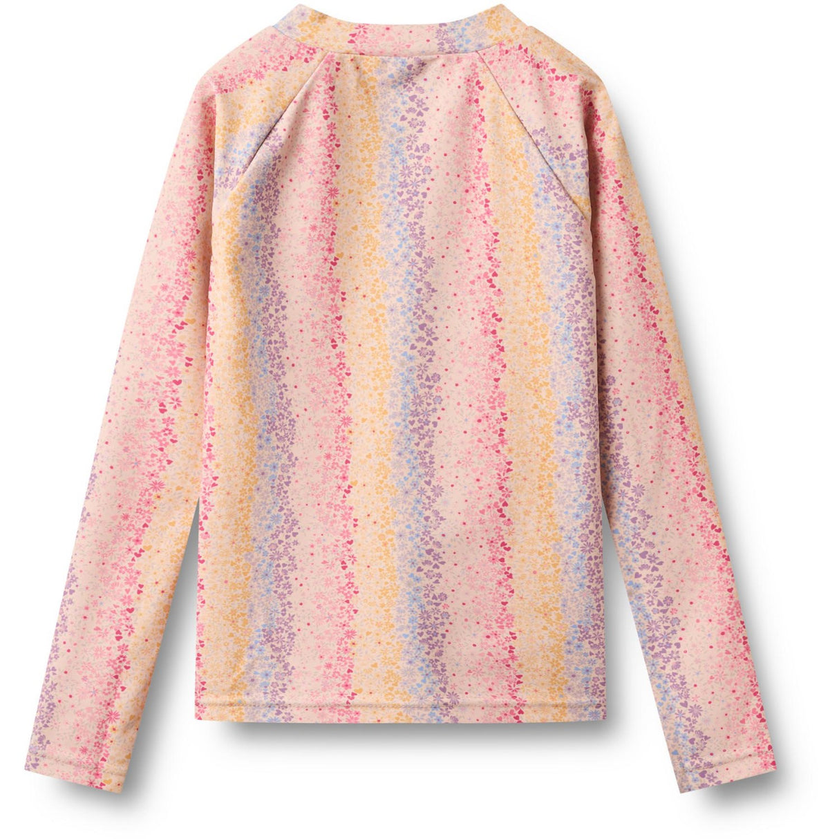 Wheat Multi Rainbow Swim T-Skjorte L/S Zip Ada