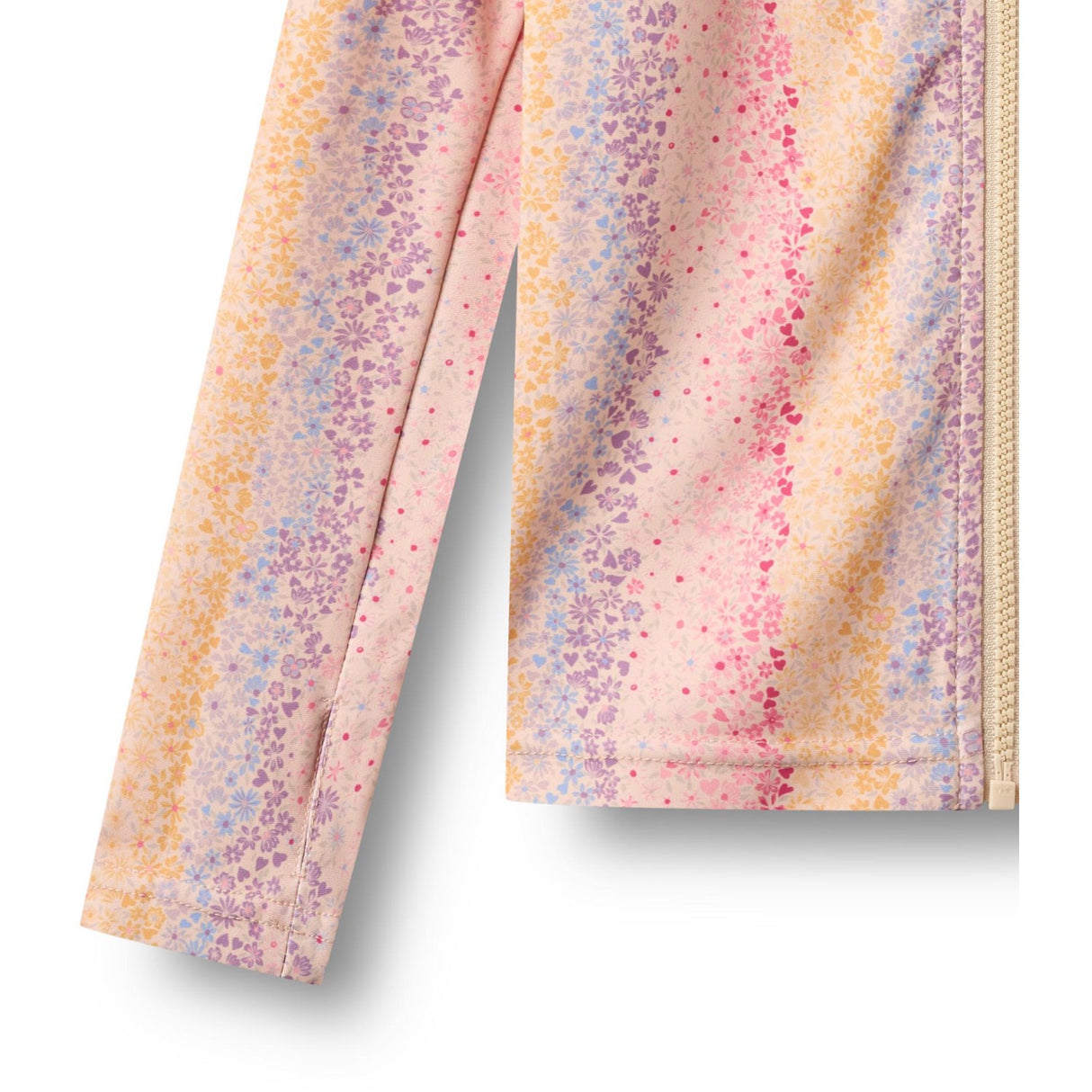 Wheat Multi Rainbow Swim T-Skjorte L/S Zip Ada