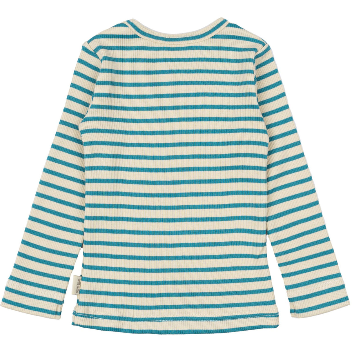 Petit Piao Turquise /Dark Off White Bluse Modal Striped