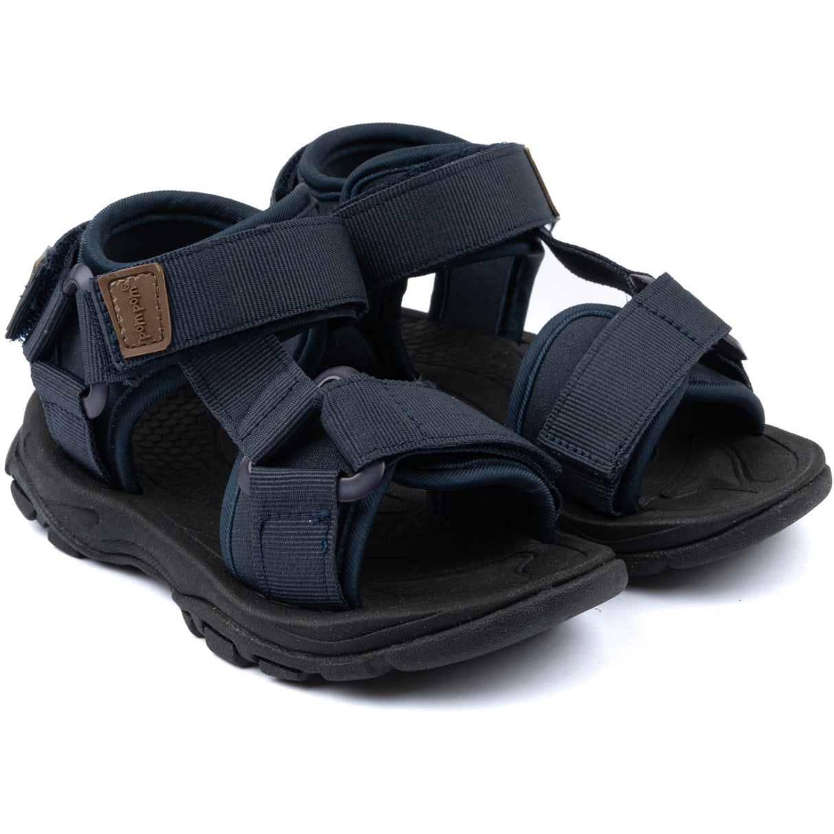 Pom Pom Navy Trecking Sandal Borrelås