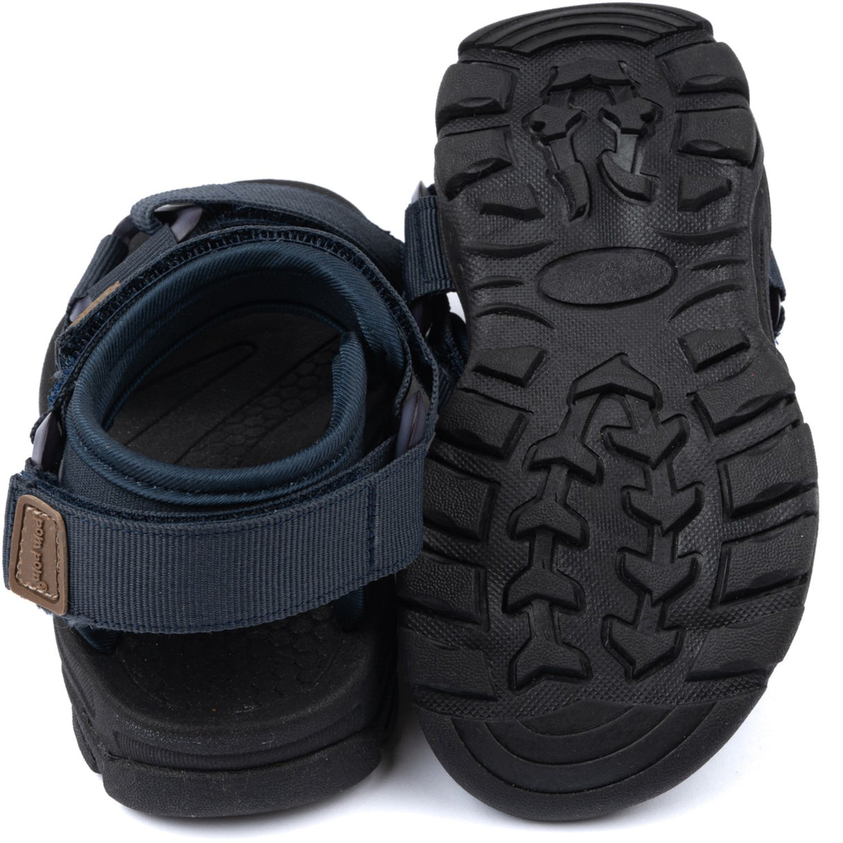 Pom Pom Navy Trecking Sandal Borrelås