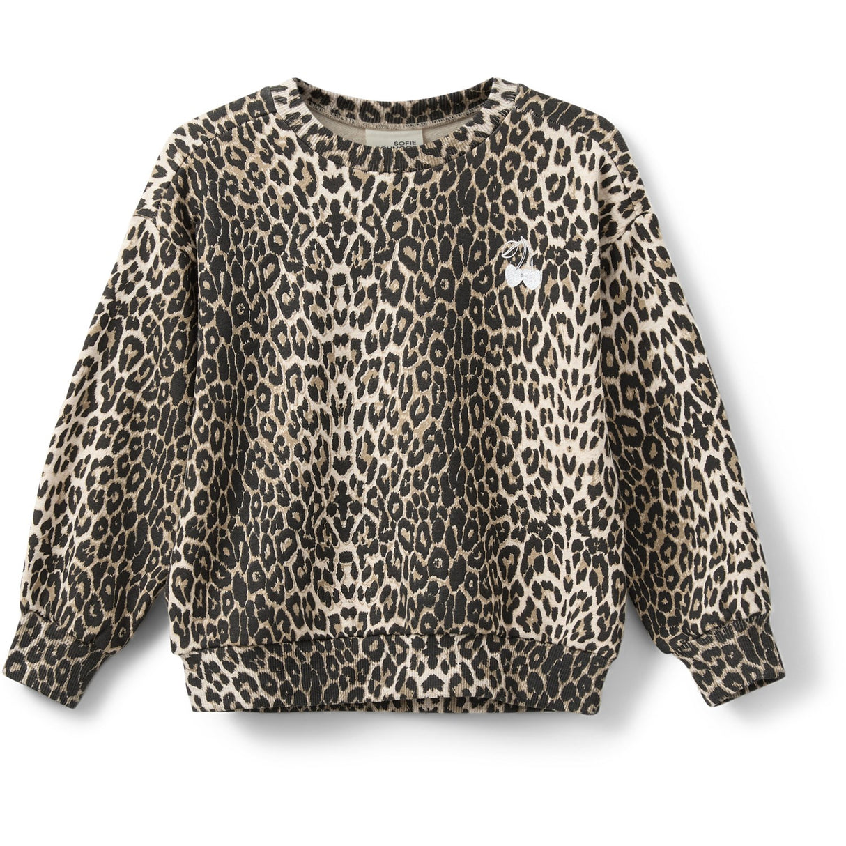 Sofie Schnoor Lys Brown Leopard Collegegenser