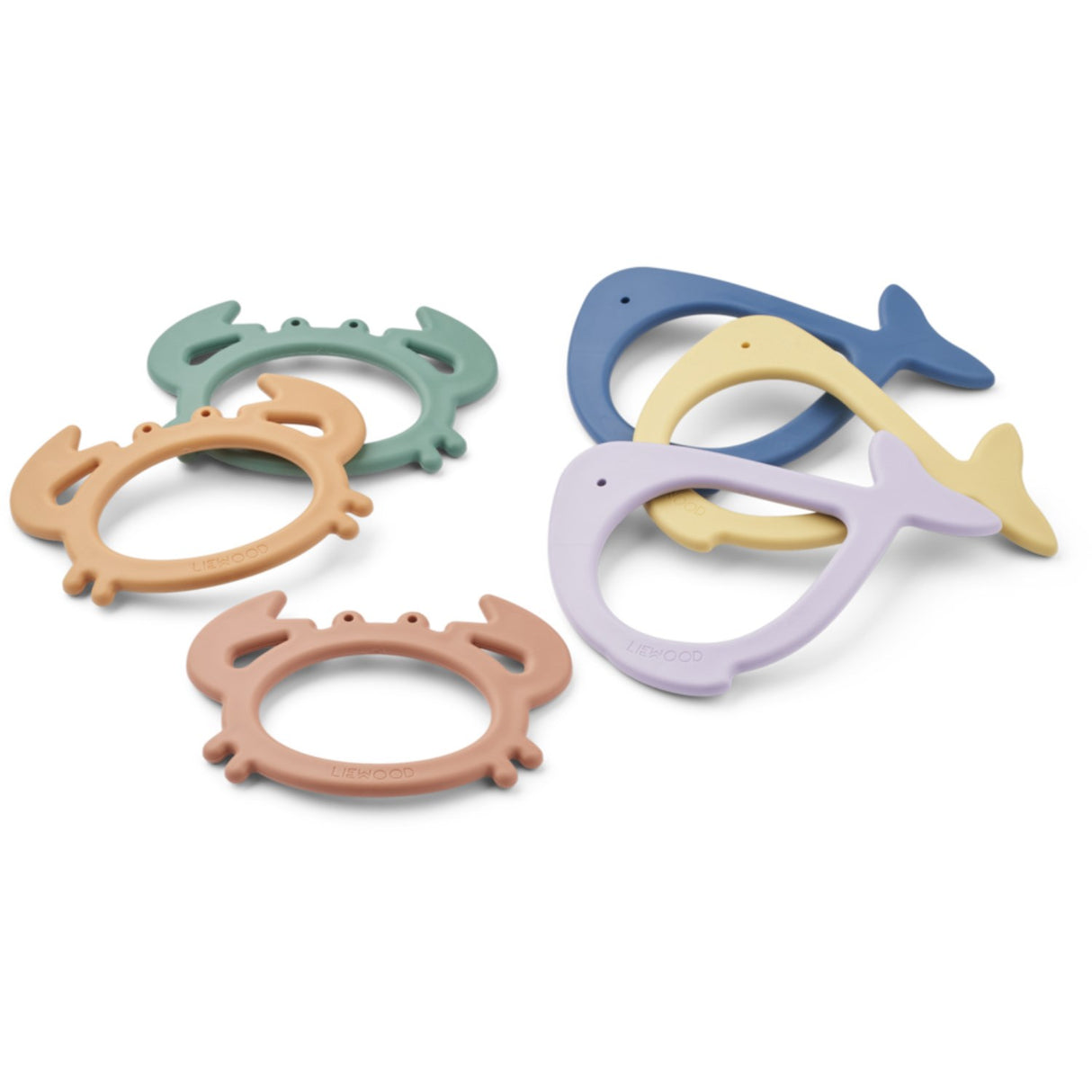 LIEWOOD Peppermint Multi Mix Calisto Sea Creature Diving Leketøy 6-Pakke