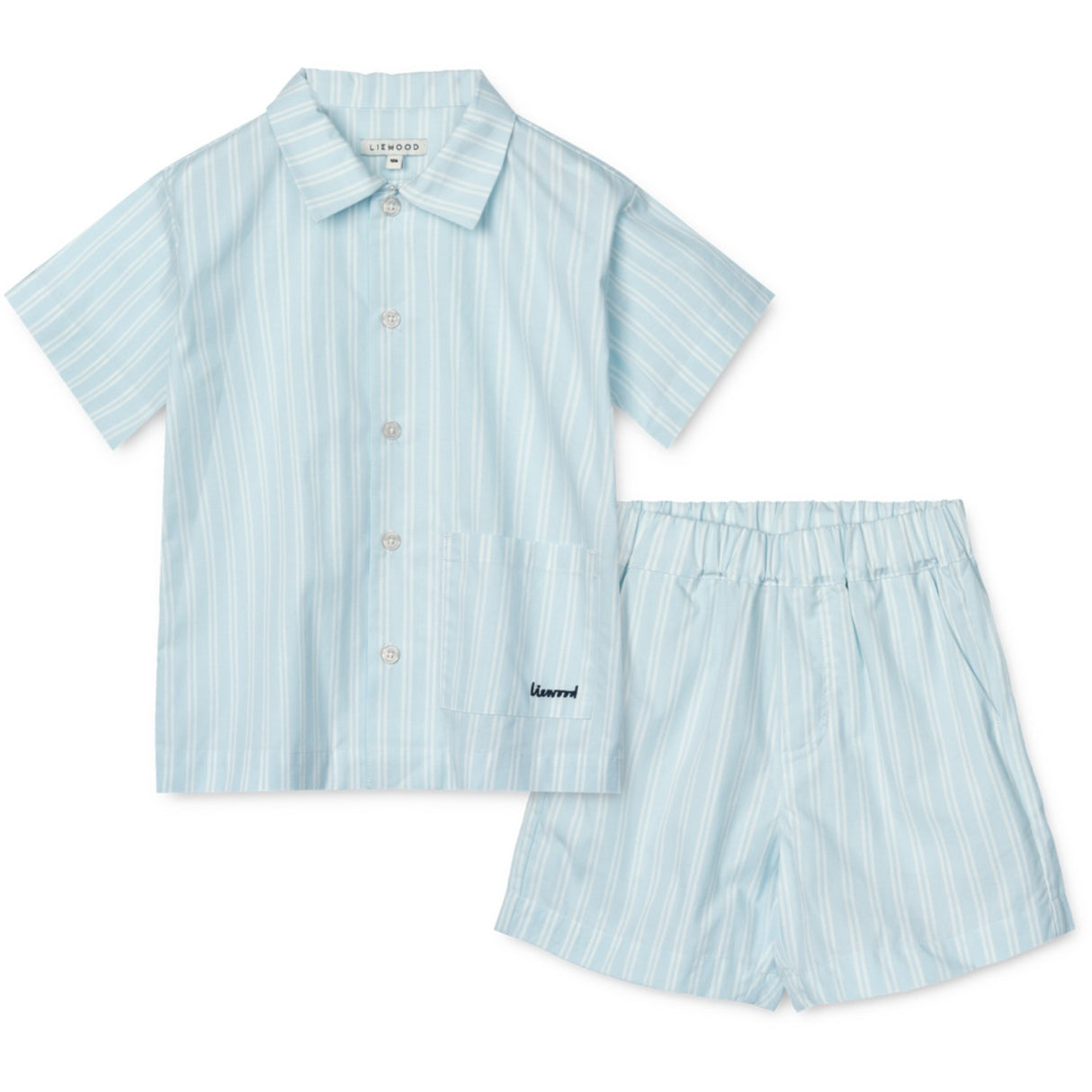 LIEWOOD Y/D Stripe Pure Sky / Creme De La Creme Leona Stripe Sett