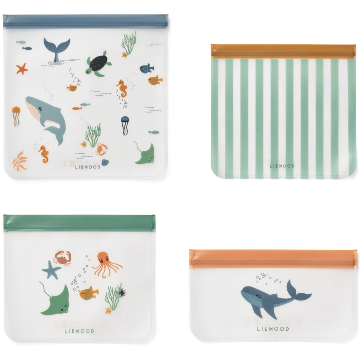 LIEWOOD Sea Creature / Sandy Clive Travelbag 4-Pakke