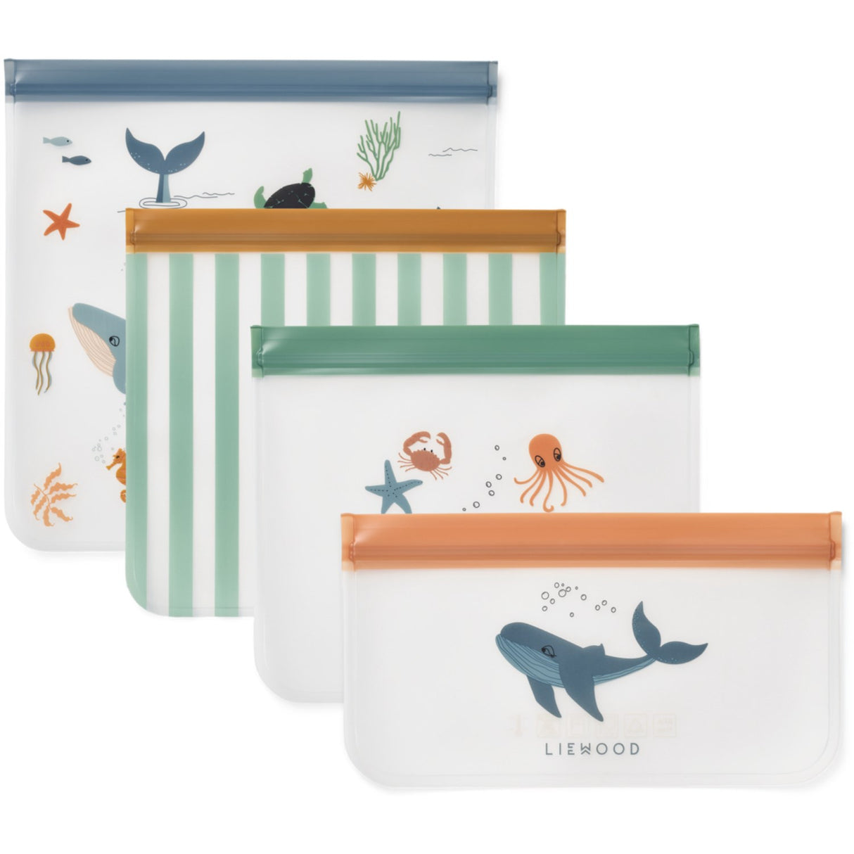 LIEWOOD Sea Creature / Sandy Clive Travelbag 4-Pakke