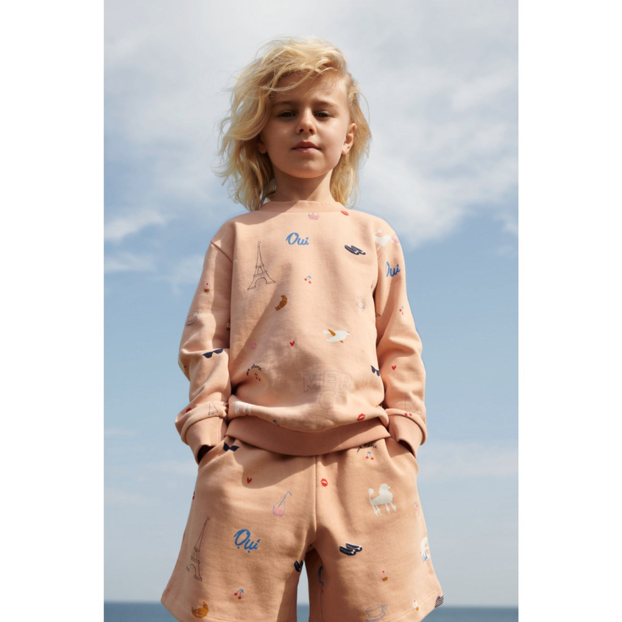 LIEWOOD Paris / Pale Tuscany Thora Printed Collegegenser