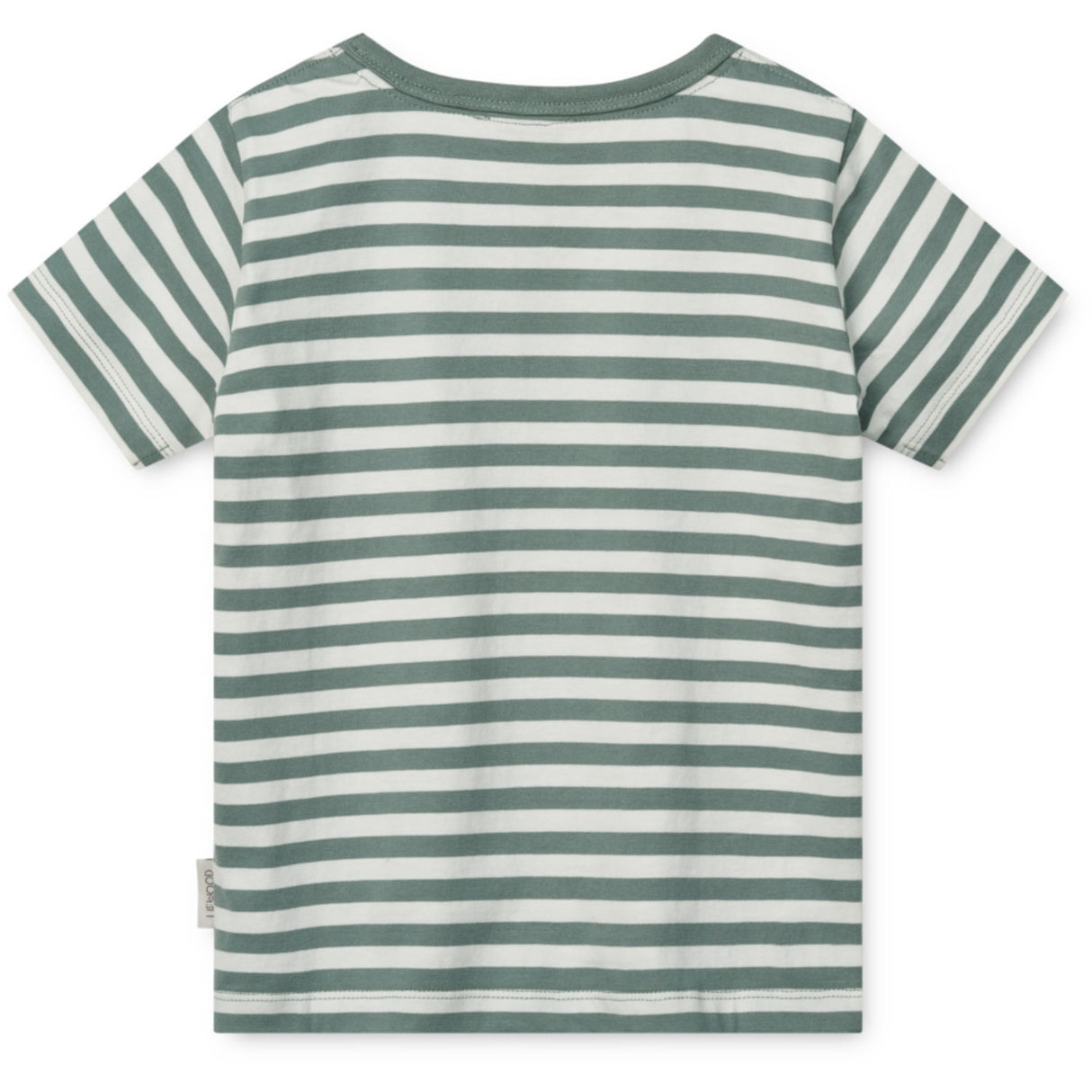 LIEWOOD Circus / Stripe Peppermint / Creme De La Creme Apia Placement Shortsleeve T-Skjorte