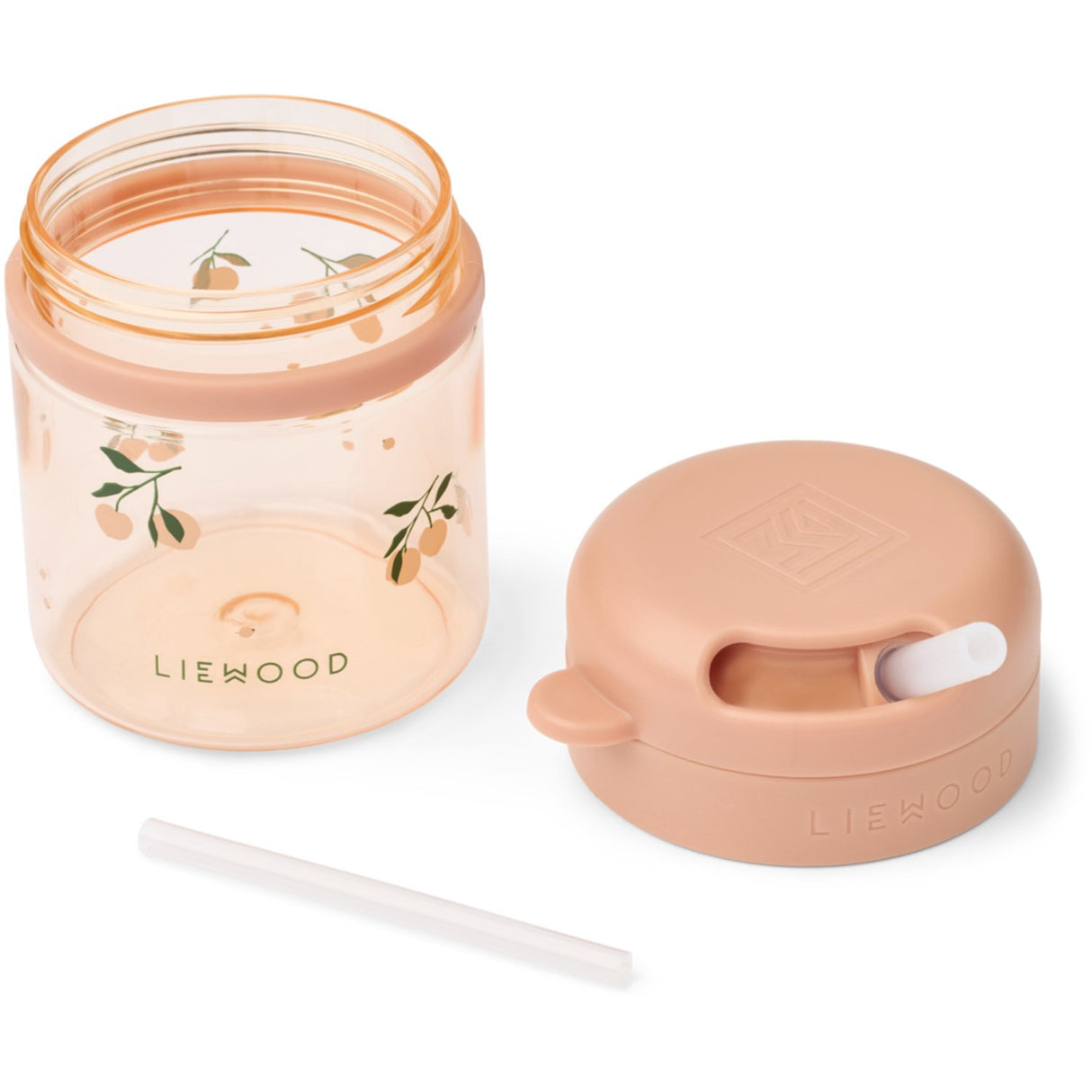 LIEWOOD Peach / Sea Shell Pavia Tritan Straw Kopp 280ml