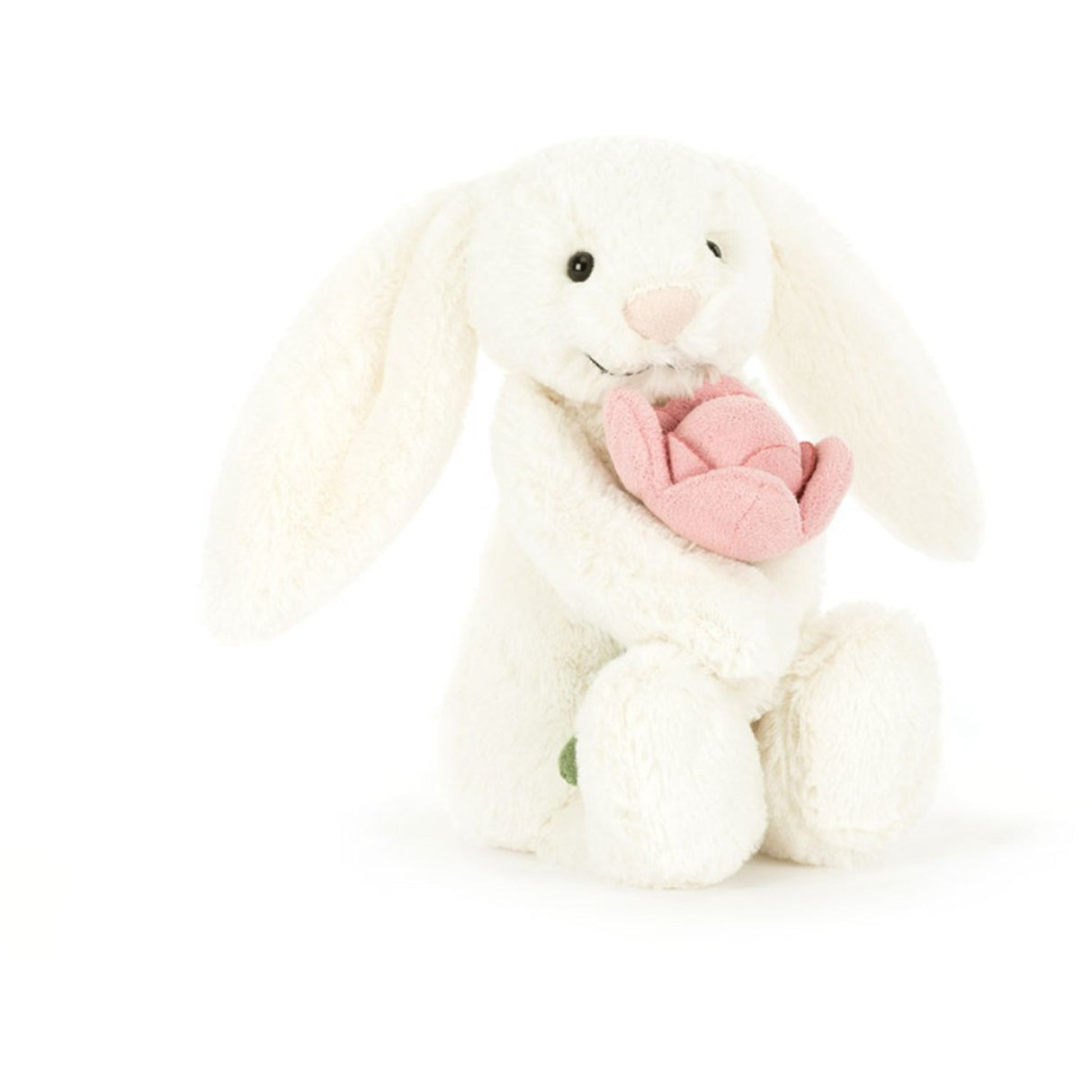 Jellycat Bashful Kaninkrem m/Blomst 18 cm