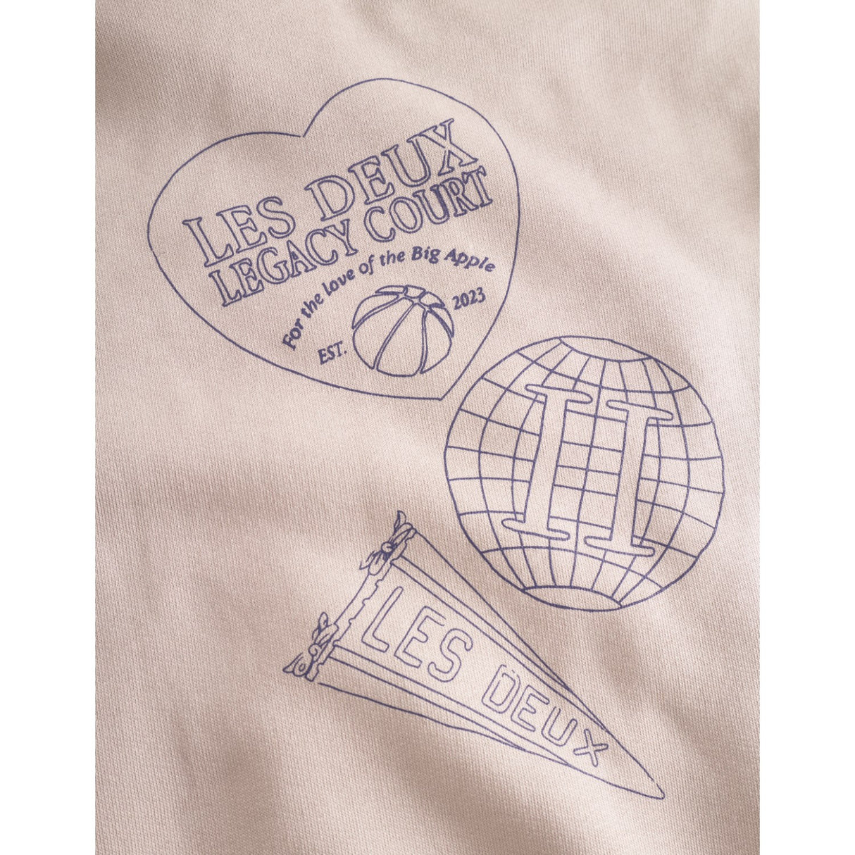 Les Deux Kids Light Sand Atlas Glidelås Hettegenser