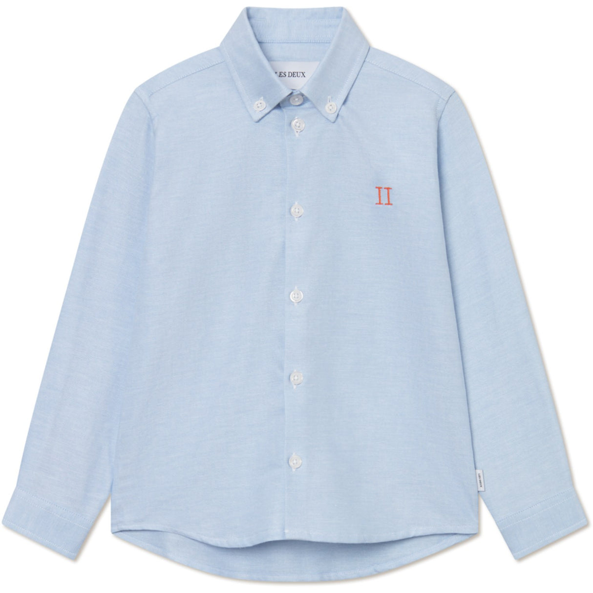 Les Deux Kids Light Blue Konrad Contrast Oxford Skjorte