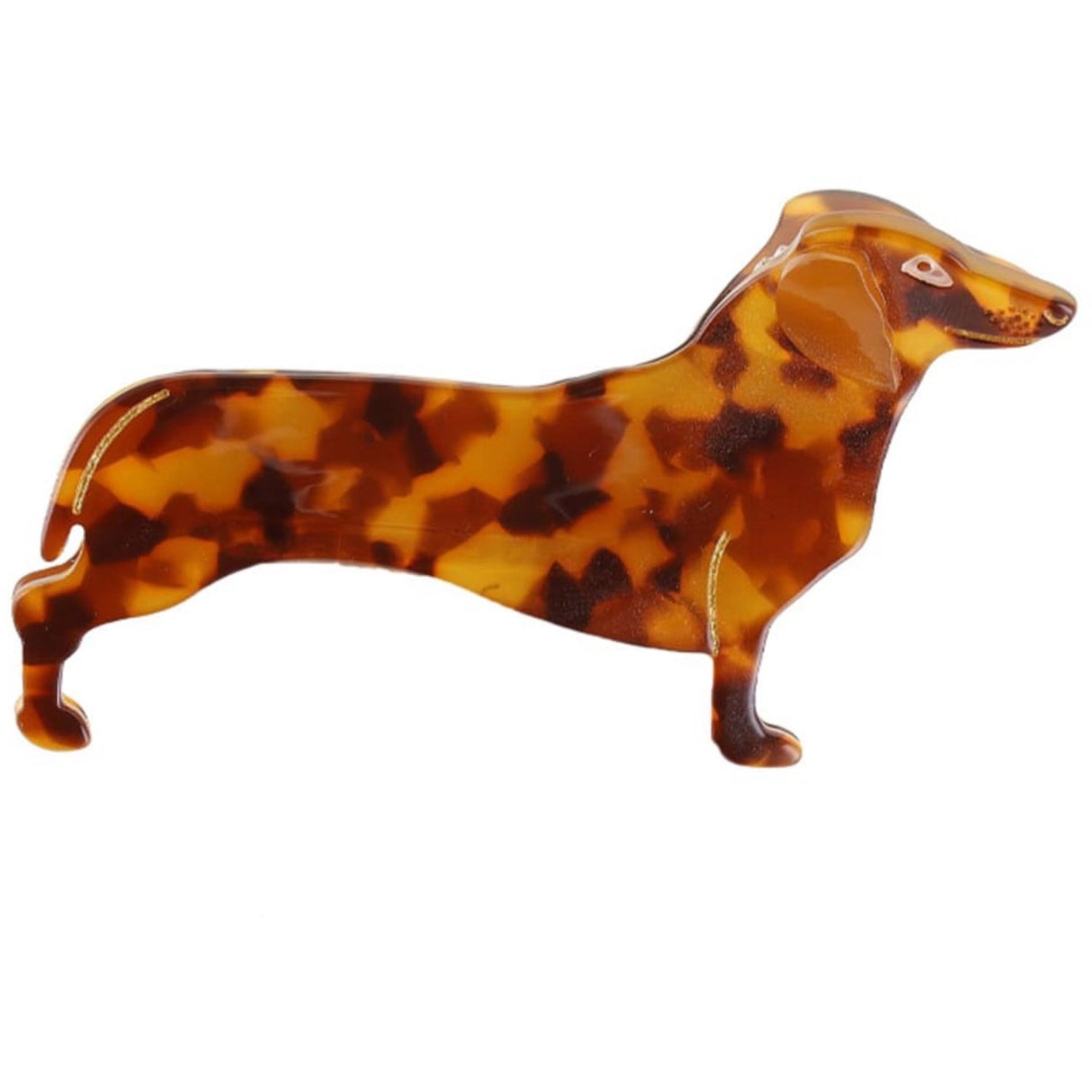 Bow's by Stær Dachshund Hårspenne - Brun