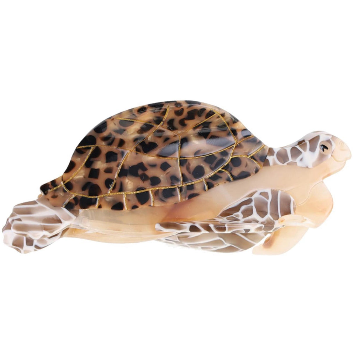 Bow's by Stær skilpadde hårspenne - brun