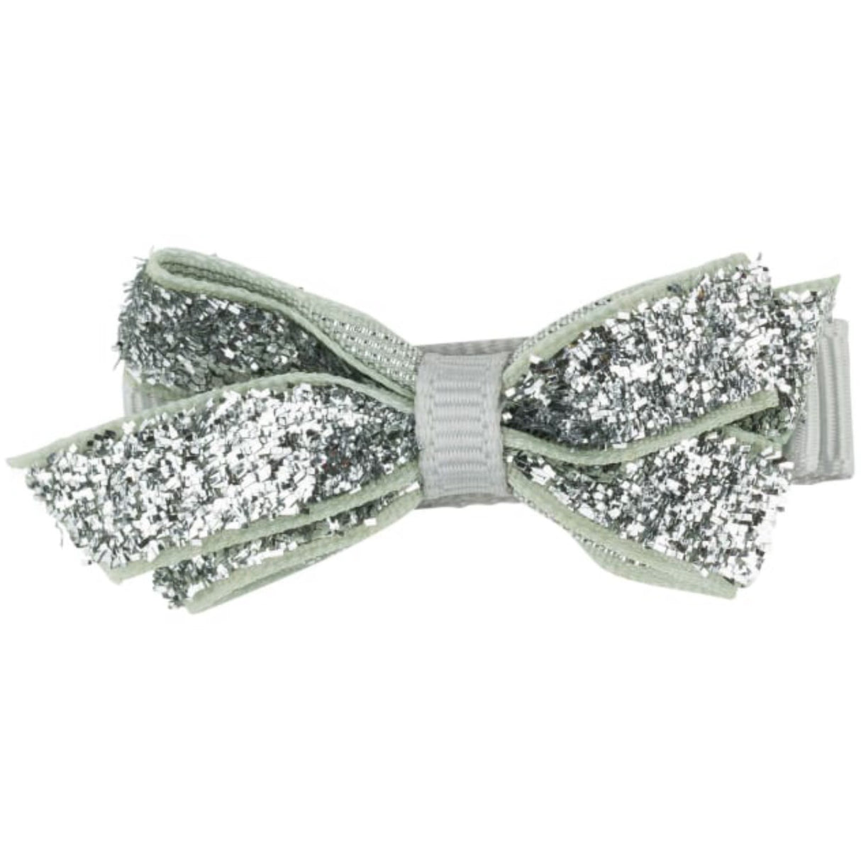 Bow's by Stær Classic Sløyfe - Sølv Glitter - 4,5 cm