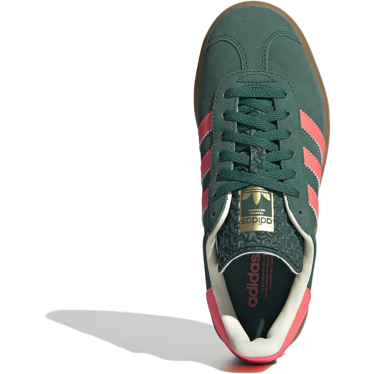 adidas Originals Collegiate Green/Signal Coral/Cream White Gazelle Bold J Sneakers