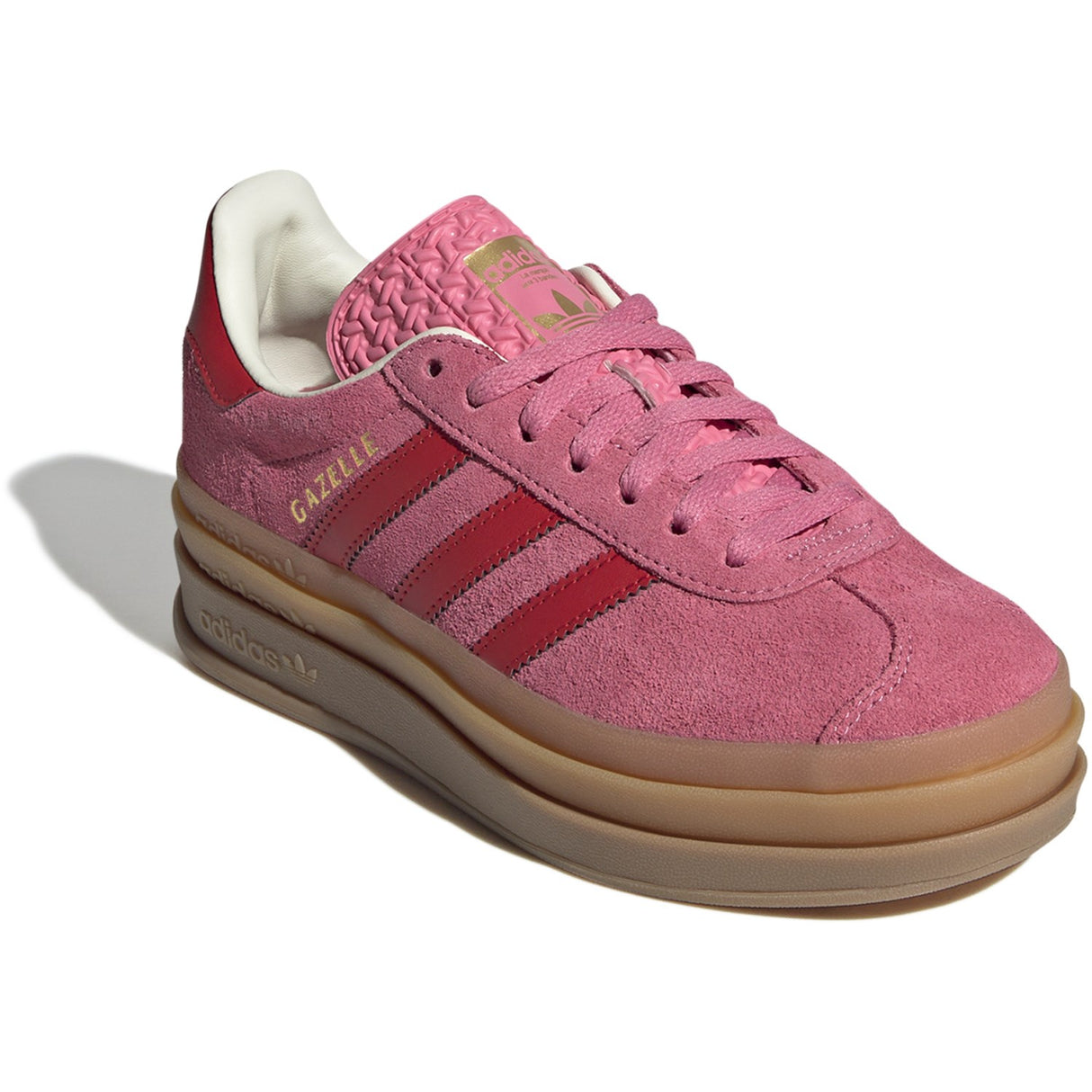adidas Originals Rose Tone/Better Scarlet/Cream White Gazelle Bold J Sneakers