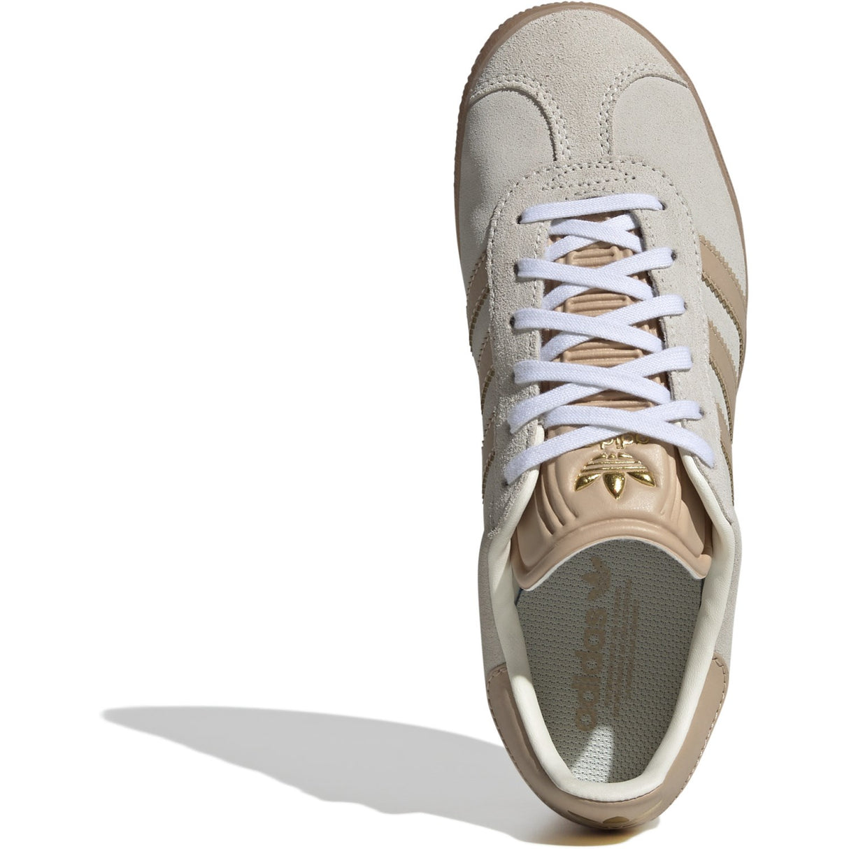 adidas Originals Cream White/Magic Beige/Gum 3 Gazelle J Sneakers