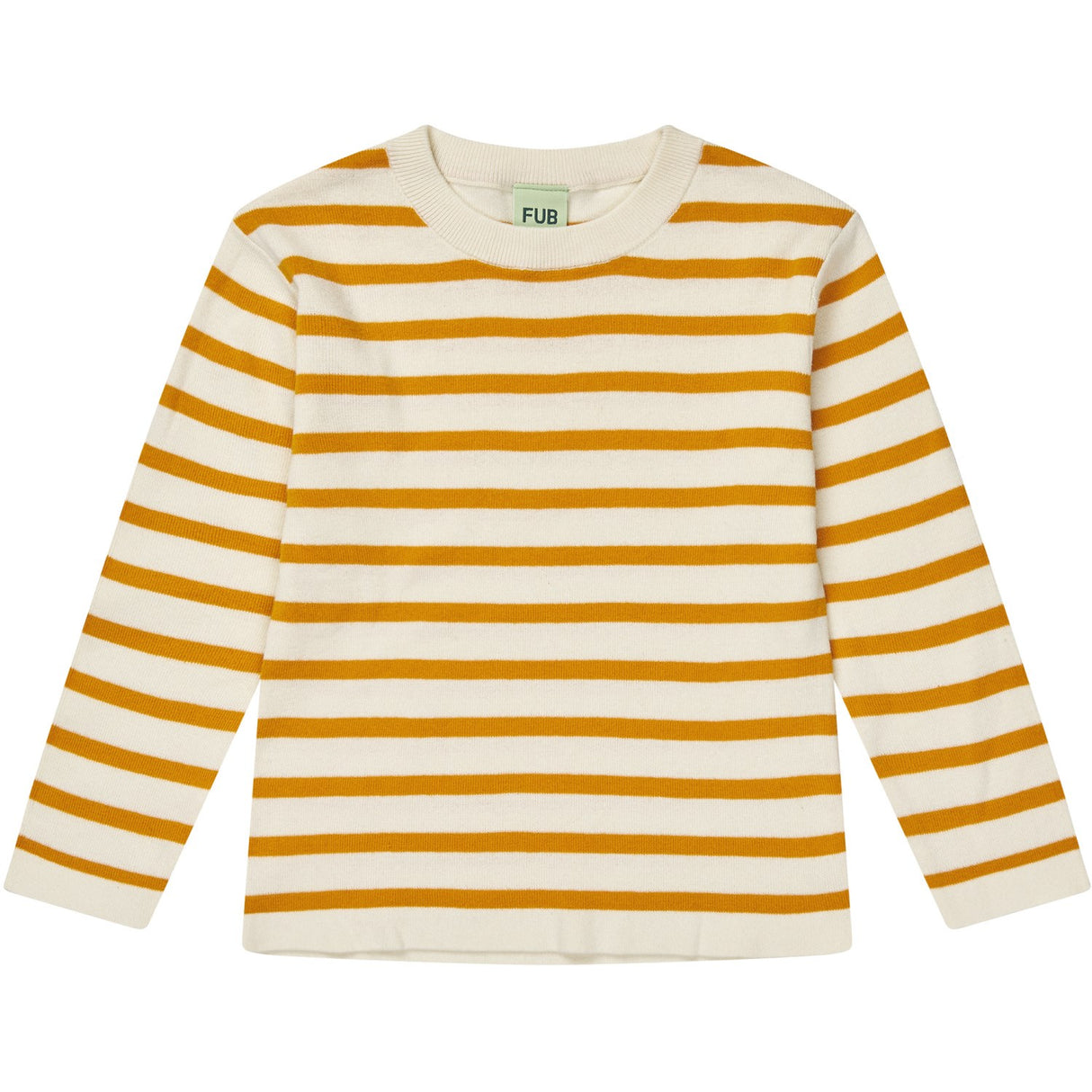 FUB ecru/sunflower langermet T-skjorte